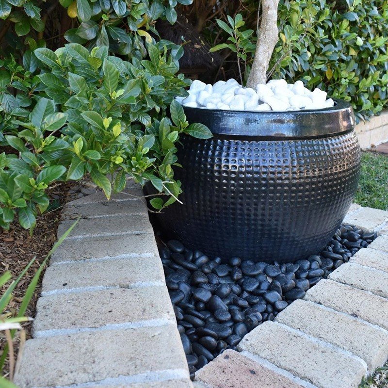 Black Pebble Stones For Garden price